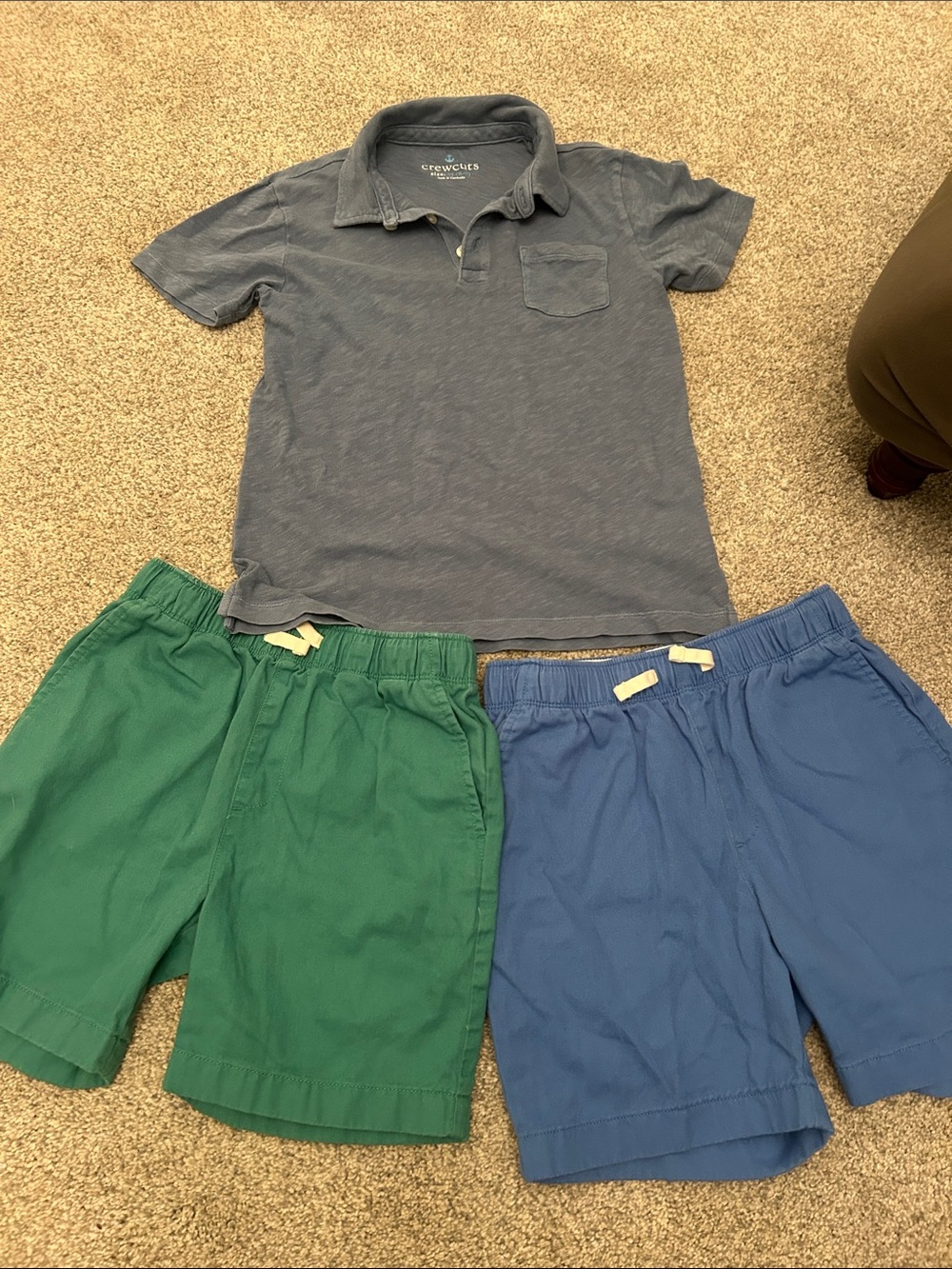 Boys CrewCuts Shorts and Polo sz 8